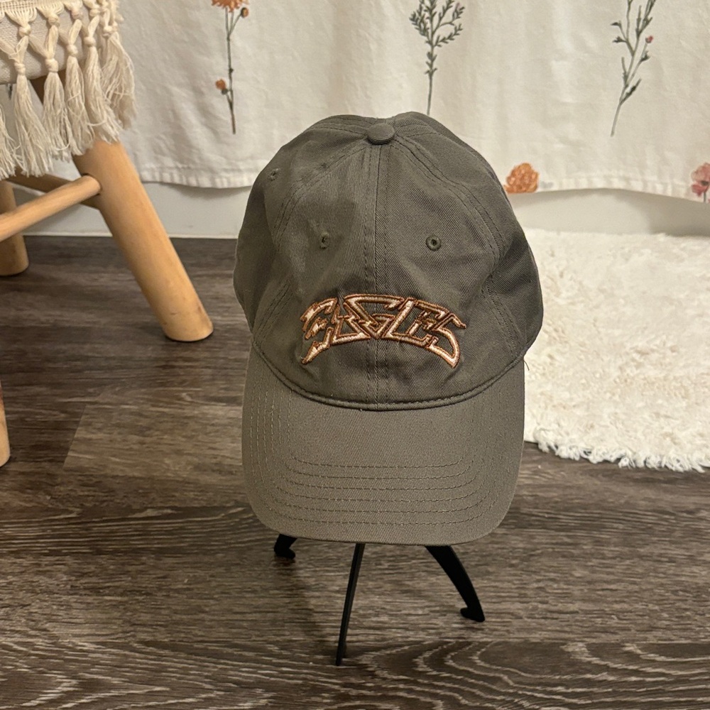 Olive Green Cap with “Eagles” Logo